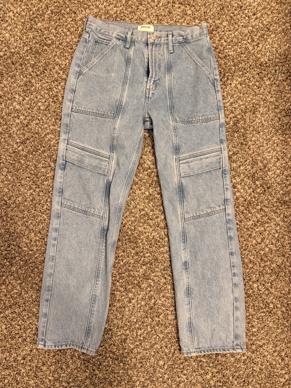 AGOLDE Cooper Cargo Jeans in Rank - Picture 4 of 10